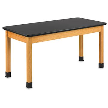 Open in modal - Diversified Spaces Plain Apron Table - Epoxy Resin Top, 30" x 60"