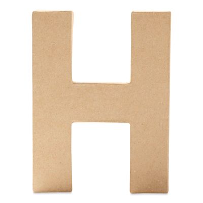 Park Lane Paper Mache Letter - H, Uppercase, 6