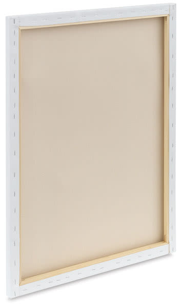 Fredrix Pro Series Dixie Cotton Canvas - Back of canvas showing Traditional profile thickness