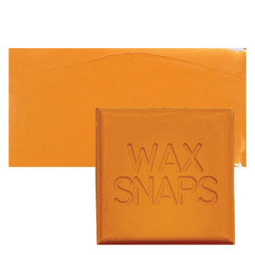 Enkaustikos Wax Snaps Encaustic Paints - Bohemian Orange, 40 ml cake