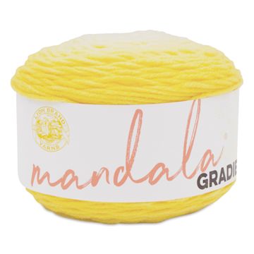Open in modal - Lion Brand Mandala Gradient Yarn - Yellow, 295 yds