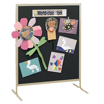 Open in modal - Multiplex Child Size Panel - Black Fabric, Hook & Loop Fabric, Beige Frame