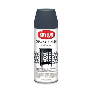 Krylon Chalky Finish Spray Paint - Anvil Gray