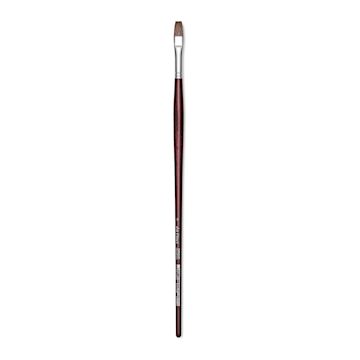 Open in modal - Da Vinci Grigio Synthetic Brush - Flat, Long Handle, Size 8