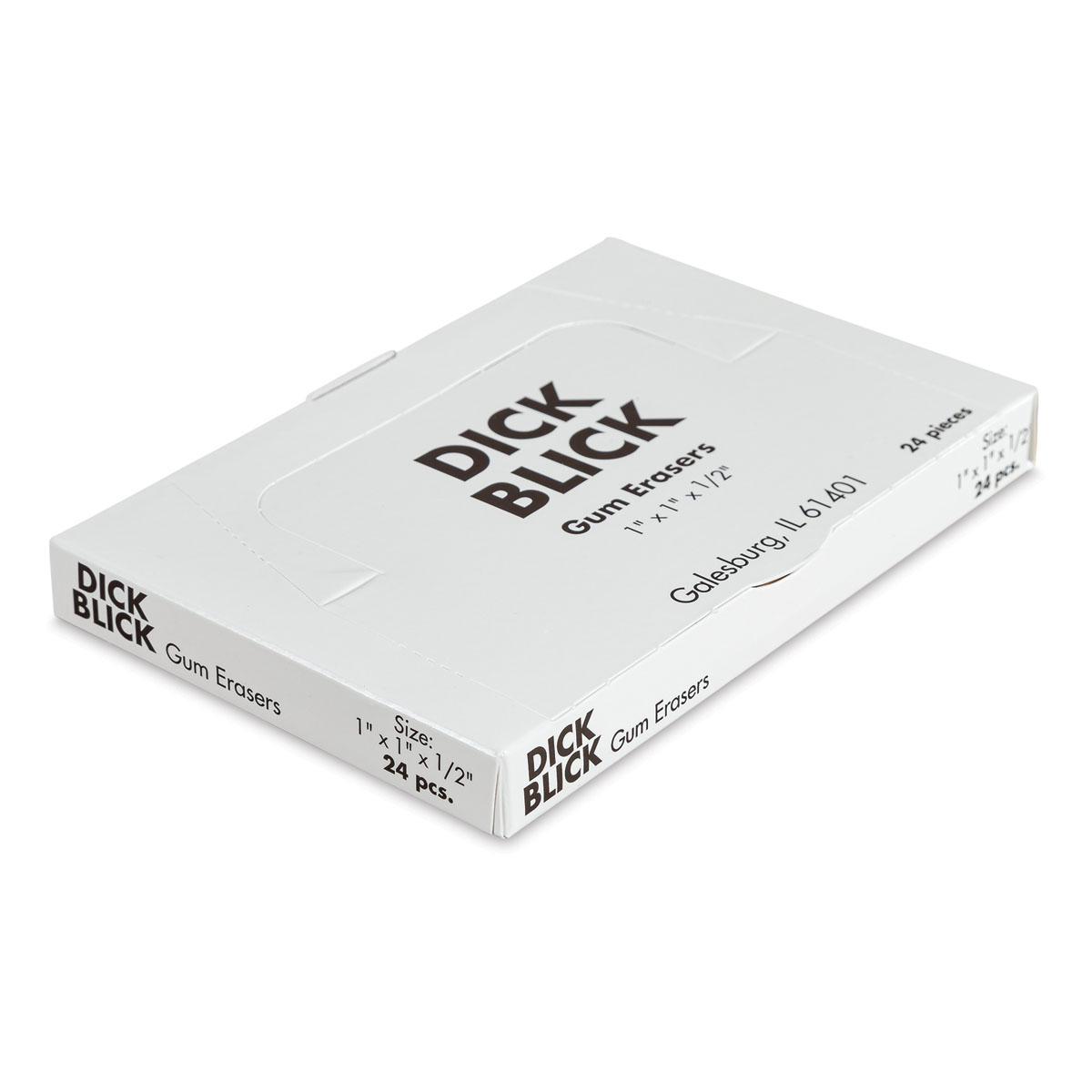 1 x 1 x 1/2 Inches Pack of 24 Sax Art Gum Block Erasers 