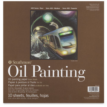Strathmore 400 Series Oil Painting Pads- Front view of 12" x 12" pad