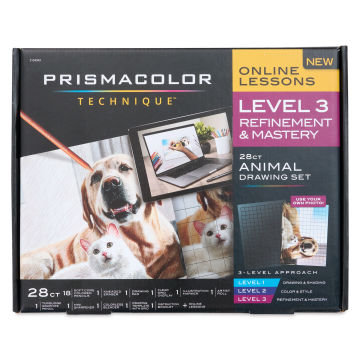 Prismacolor Technique Animal Drawing Set - Level 3, Refinement and Mastery (front of package)