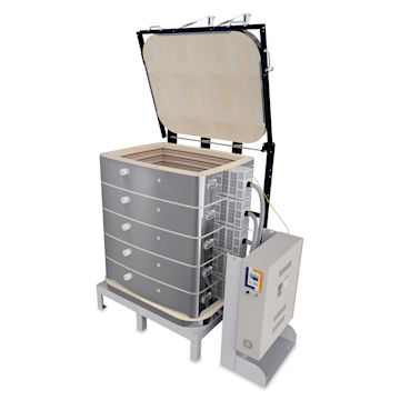 Open in modal - L&L Davinci Rectangular Kiln - T2345-D, Cone 10, 208V-1P, 156.3A, 45" H x 35-1/4" W x 26-1/2" D