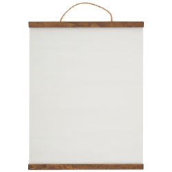 Fredrix Create & Hang Canvas Scrolls - Blank Scroll showing hanger and wood top and bottom bars