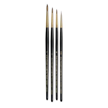 Da Vinci Maestro Kolinsky Brushes - Full Belly Rounds, Set of 4, Short ...