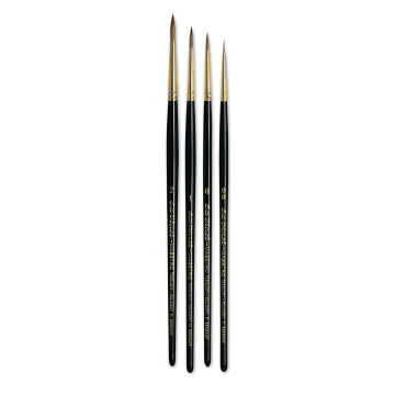 Da Vinci Maestro Kolinsky Brushes - Full Belly Rounds, Set of 4, Short ...