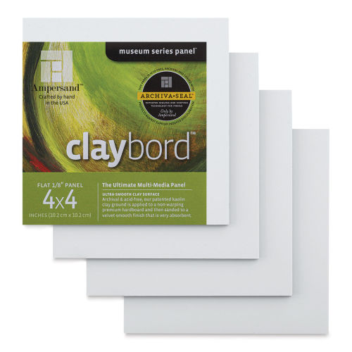 Ampersand Museum Series 6x8 Hardbord Flat Panel 1/8 Pack of 3