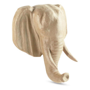 DecoPatch Paper Mache Animal Head Trophy - Elephant