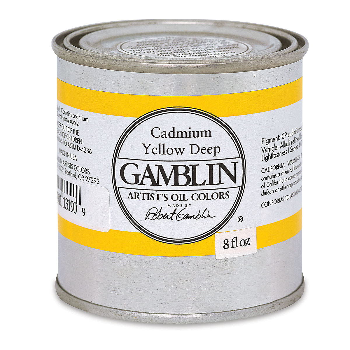 Gamblin artists grade cadmium Yellow deep 8oz (729911131909)