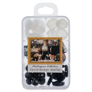 John Bead Masterpiece Collection Glass Bead Box - A Bar at the Folies-Bergère/Edouard Manet (Front of packaging)