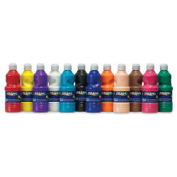 Prang Ready-To-Use Tempera Paint - Set of 12, assorted colors, Pints