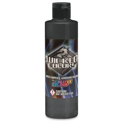 Createx Wicked Colors Airbrush Color - 8 oz, Detail Black