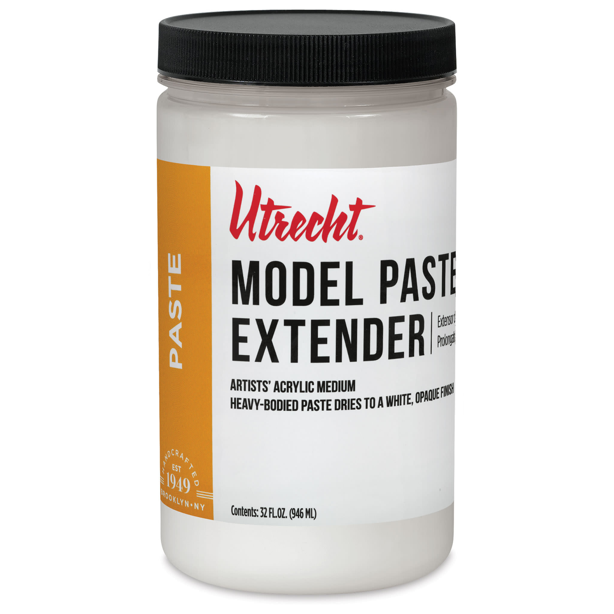 New look! Same formula - Utrecht Artists' Acrylic Model Paste Extender - 32 oz