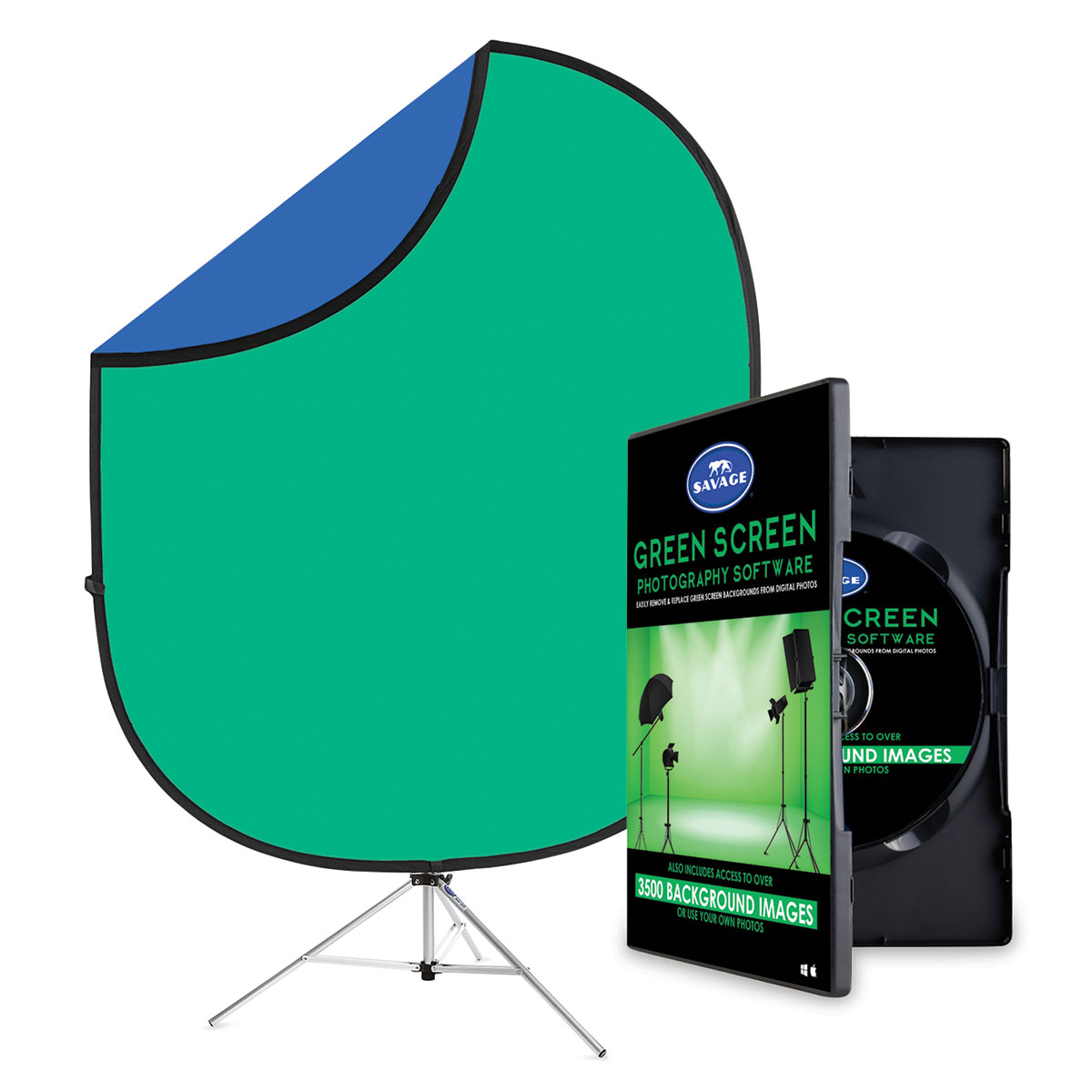 Savage Green Screen Photography - Green Screen Digital Photography Kit
