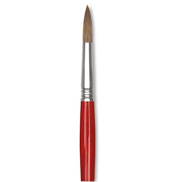 Open in modal - Escoda Bravo Light Ox Hair Brush - Round, Long Handle, Size 2/0