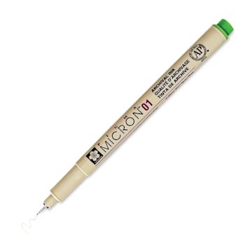 Open in modal - Sakura Pigma Micron Pen - Fresh Green, 01, cap off