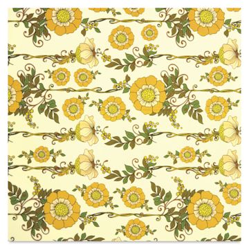 Open in modal - Elan Transfers Overglaze Decal Sheet - Nouveau Flowers - close-up