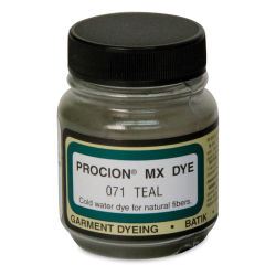 Jacquard Procion MX Fiber Reactive Cold Water Dye - Teal, 2/3 oz jar