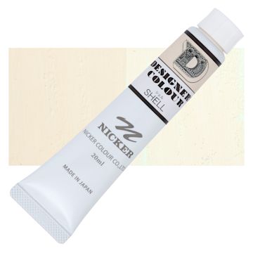 Open in modal - Nicker Designers Color Gouache - Shell, 20 ml tube and swatch