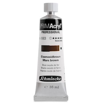 Open in modal - Schmincke Primacryl Professional Acrylic Paint - Mars Brown, 35 ml Tube