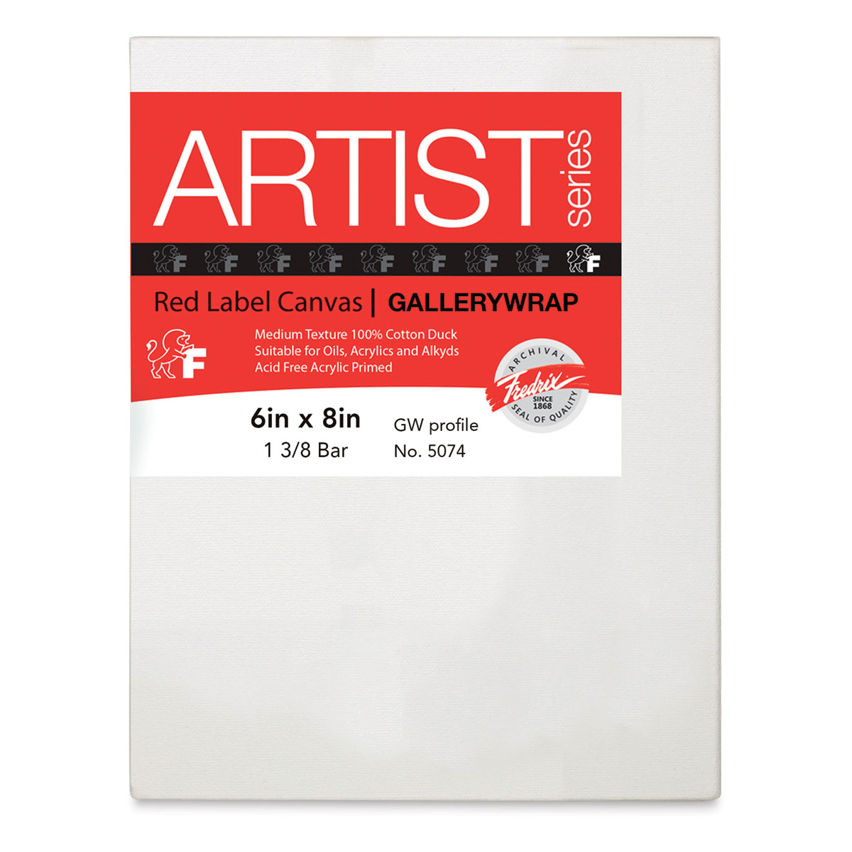 Fredrix Artist Series Gallerywrap Stretched Canvas 10x10