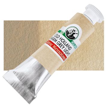 Open in modal - Old Holland Classic Artist Watercolor - Old Holland Warm Gray Light, 6 ml tube and swatch