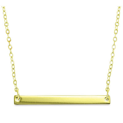 ImpressArt Personal Impressions Necklace Kits - Single Rectangular Blank on chain
