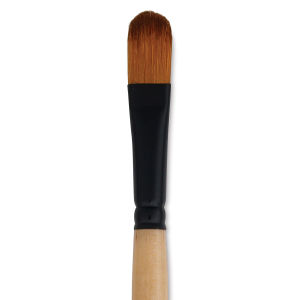 Dynasty Black Gold Brush - Filbert, Short Handle, Size 12