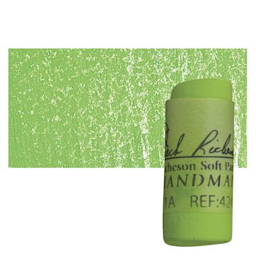 Open in modal - Richeson Handmade Soft Pastel - Green 21 pastel and swatch