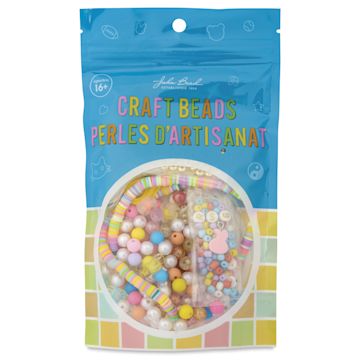 Open in modal - John Bead Craft Beads Bracelet Kit - Assorted Colors - front of packaging
