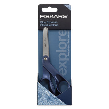 Fiskars Designer Metallic Scissors front of packaging