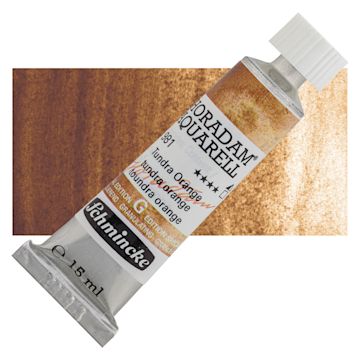 Open in modal - Schmincke Horadam Aquarell Artist Watercolor - Tundra Orange, 15 ml, Tube and swatch