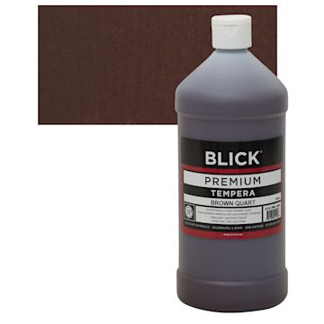 Open in modal - Blick Premium Grade Tempera - Brown, Quart and swatch