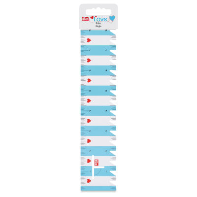 Prym Love Ruler - 8", Turquoise (With label)