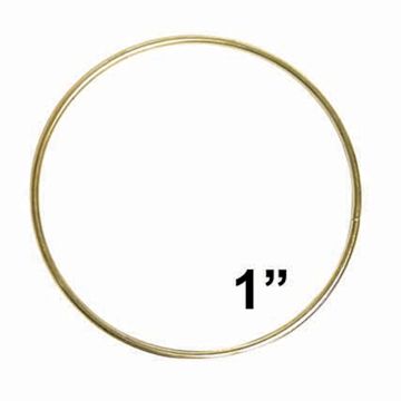 Open in modal - Pepperell Brass Plated Macramé Ring - 1"