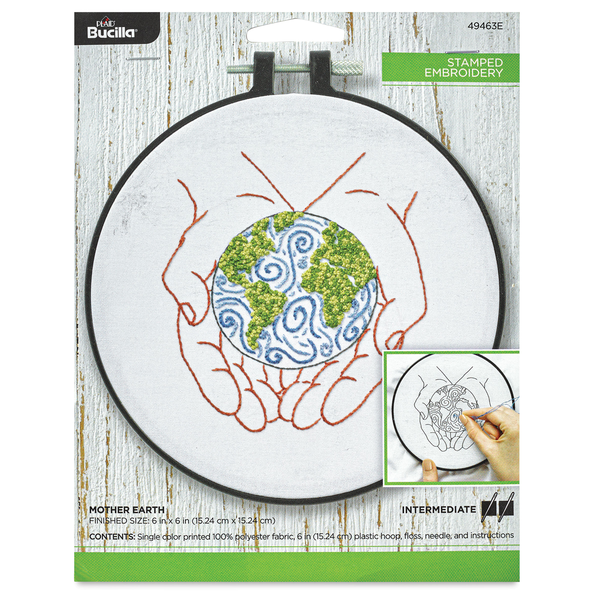 Bucilla Stamped Embroidery - Mother Earth - 49463E