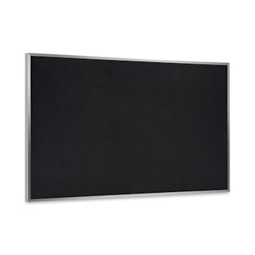 Open in modal - Ghent Recycled Rubber Tackboard - 5 ft x 4 ft, Black