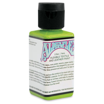 Alpha6 AlphaFlex Textile and Leather Paint - Slime Green, 74 ml, Bottle