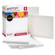artPOP! Stretched Canvas Pack - 8" x 10", Pkg of 5