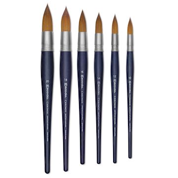 Open in modal - Escoda Chronos Brush - Short Handle, Mop brushes in various sizes