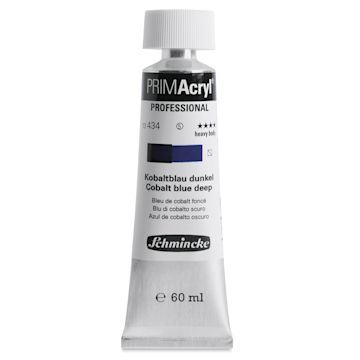 Open in modal - Schmincke Primacryl Professional Acrylic Paint - Cobalt Blue Deep, 60 ml Tube