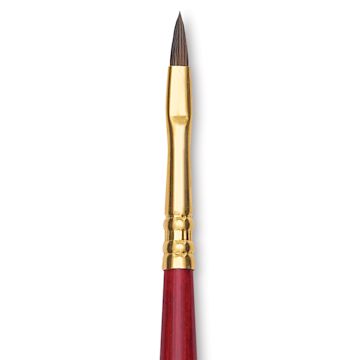 Open in modal - Blick Master Synthetic Kolinsky Brush - Long Handle, Filbert, Size 2, close-up