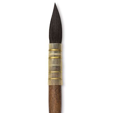 Open in modal - Isabey Vintage Siberian Blue Squirrel Brush - Quill Mop, Size 4