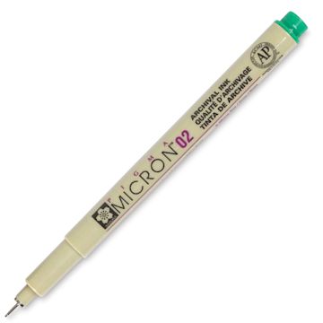 Open in modal - Sakura Pigma Micron Pen - Green, 02