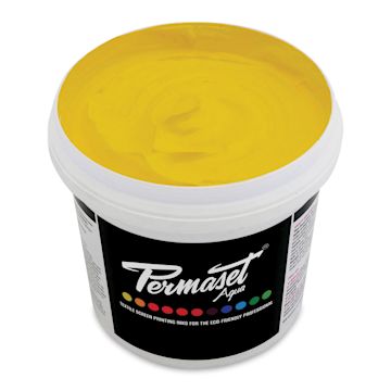 Open in modal - Permaset Aqua Fabric Ink - Supercover Mid Yellow, Liter